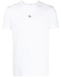 Calvin Klein - Logo-Print Cotton T-Shirt - Lyst