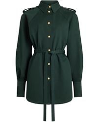 Patou - Gabardine Belted Shirt - Lyst