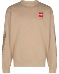 Supreme - X The North Face "Khaki" Sweatshirt - Lyst