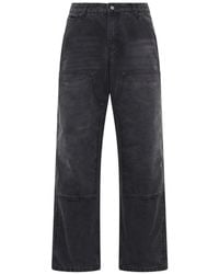Kidsuper - Jean À Double Renfort Aux Genoux Et Écusson Œil - Lyst