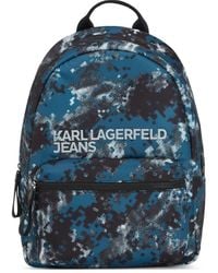 Karl Lagerfeld - Mochila con motivo militar - Lyst