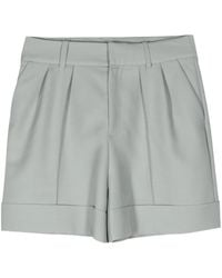 Dice Kayek - High-Rise Virgin Wool-Blend Shorts - Lyst