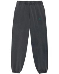 Anine Bing - Karter Logo-Embroidered Track Pants - Lyst