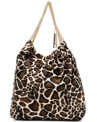 La Milanesa - Giraffe-Print Chain-Link Tote Bag - Lyst