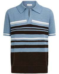 Ferragamo - Cotton Knit Polo Shirt - Lyst