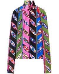 PUCCI - Girandole プリント ハイネックトップ - Lyst
