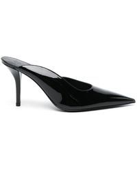 Gia Borghini - 100mm Pointed-toe Patent Mules - Lyst