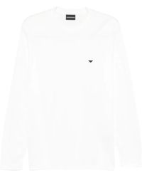 Emporio Armani - Cotton Blend T-Shirt - Lyst