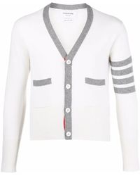 Thom Browne - 4-Bar Stripe Cashmere Cardigan - Lyst