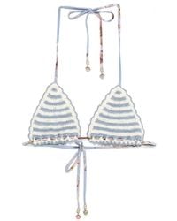 Zimmermann - Awaken Crochet Bikini Top - Lyst