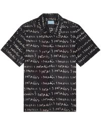 3.PARADIS - Logo-Print Poplin Shirt - Lyst