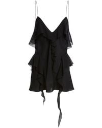 KHAITE - Silk Mini Top For - Lyst