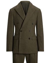 Ralph Lauren - Checked Double-Breasted Suit - Lyst