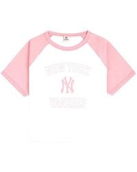 Sporty & Rich - Yankees Arch Raglan-Sleeve T-Shirt - Lyst