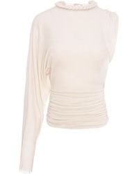 MANURI - Didi One-Sleeve Braided-Detail Blouse - Lyst