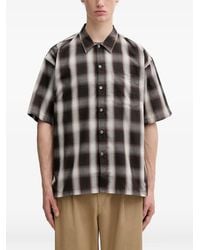 Beams Plus - Check-Print Short-Sleeved Shirt - Lyst
