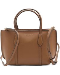 Tory Burch - Mini Perry Zip-Top Leather Tote Bag - Lyst