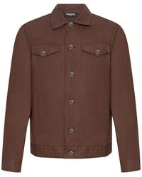 Franzese Collection - Flap-Pockets Linen Jacket - Lyst