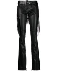 Versace - Fringed Boot-cut Trousers - Lyst