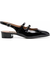 CAREL PARIS - Peche Patent-Leather Slingback Pumps - Lyst