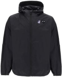 Comme des Garçons - X K-Way Logo-Patch Hooded Jacket - Lyst