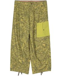 C.P. Company - Camouflage-Print Wide-Leg Trousers - Lyst