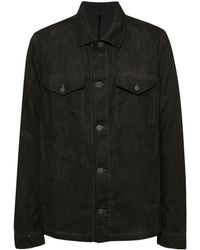 Poeme Bohemien - Linen Shirt Jacket - Lyst