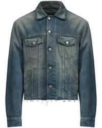 MM6 by Maison Martin Margiela - Denim Cotton Jacket - Lyst