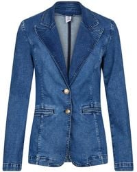 Liu Jo - Denim Blazer - Lyst