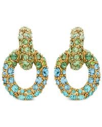 Oscar de la Renta - Fortuna Crystal-embellished Earrings - Lyst