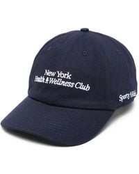 Sporty & Rich - Logo-Embroidered Baseball Cap - Lyst