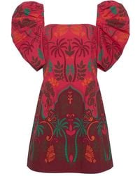 Cara Cara - Robe Fleurie À Manches Bouffantes - Lyst