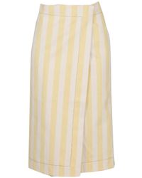 Sunnei - Striped Wrap Skirt - Lyst