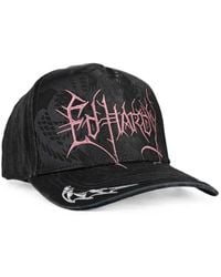 Ed Hardy - Cyber Logo Satin Trucker Hat - Lyst