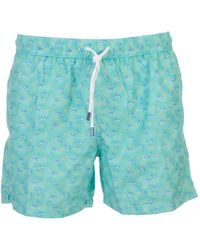 Fedeli - Short De Bain À Imprimé Dauphin - Lyst