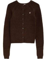 Acne Studios - Heart-Embroidered Buttoned Cardigan - Lyst