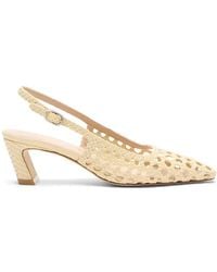 Stuart Weitzman - Gewebte Stassi Slingback-Pumps - Lyst
