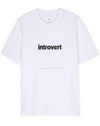 OAMC - Introvert-print Cotton T-shirt - Lyst