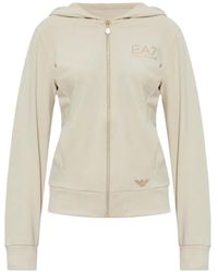 EA7 - Sudadera Con Capucha Y Cremallera - Lyst