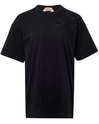 N°21 - T-Shirt Met Korte Mouwen En Borduurwerk - Lyst