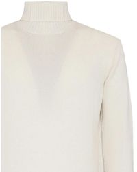 Kangra - Turtleneck Ribbed-Trim Sweater - Lyst