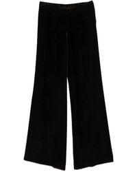 forte_forte - Velvet Wide-Leg Trousers - Lyst