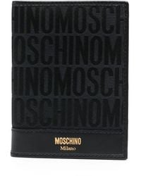 Moschino - Jacquard Logo Bi-Fold Wallet - Lyst
