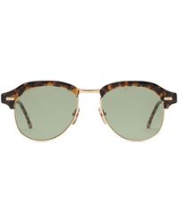 Thom Browne - Tortoiseshell-Effect Browline Sunglasses - Lyst