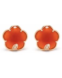 Pasquale Bruni - 18Kt Rose Petit Joli Carnelian And Diamond Stud Earrings - Lyst