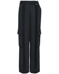 Club21 - Stephanie Belted Wide-Leg Cargo Pants - Lyst