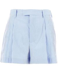 ARMARIUM - Pleated Stripe Shorts - Lyst