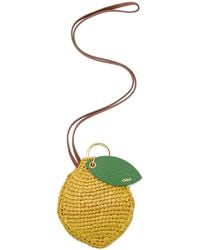 Chloé - Lemon-Shaped Woven Bag Charm - Lyst