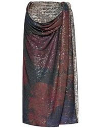 Maison Margiela - Panelled Midi Skirt - Lyst