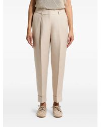 Peserico - Linen Gabardine Trousers - Lyst